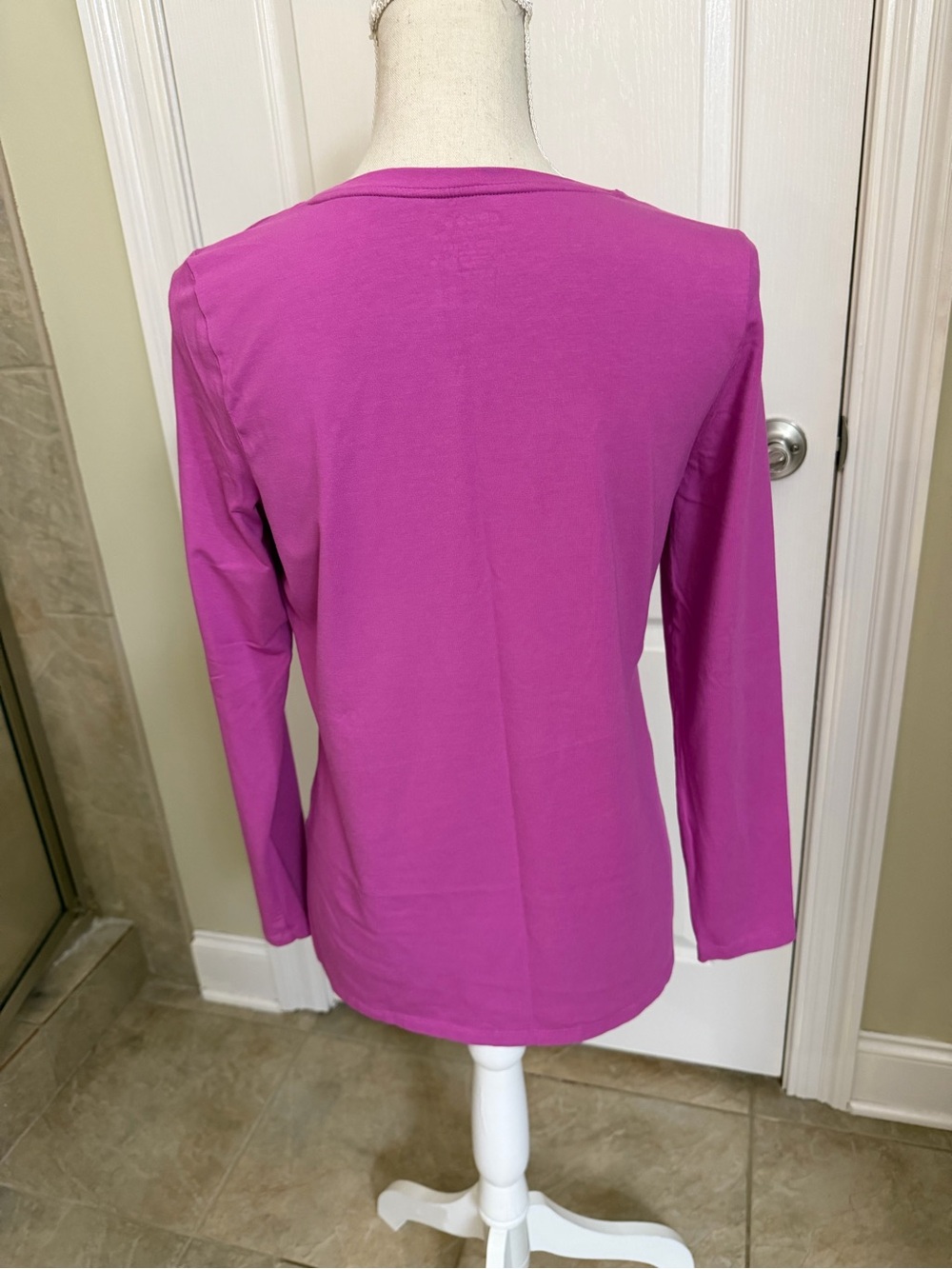 Chico's Touch of Cool Layering Tee - Pink - Picture 2 of 3